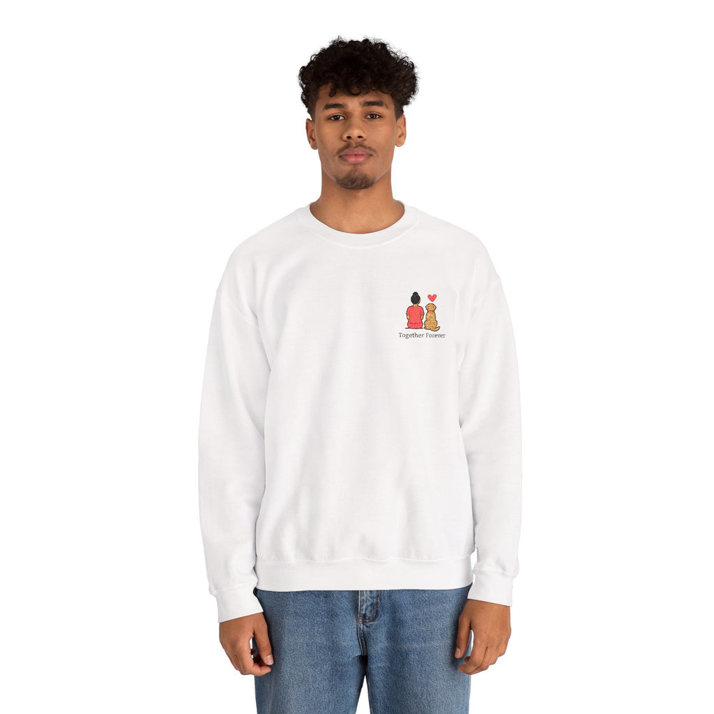 Crewneck Sweatshirt — 'Friends & Food' Cute Mini Illustration