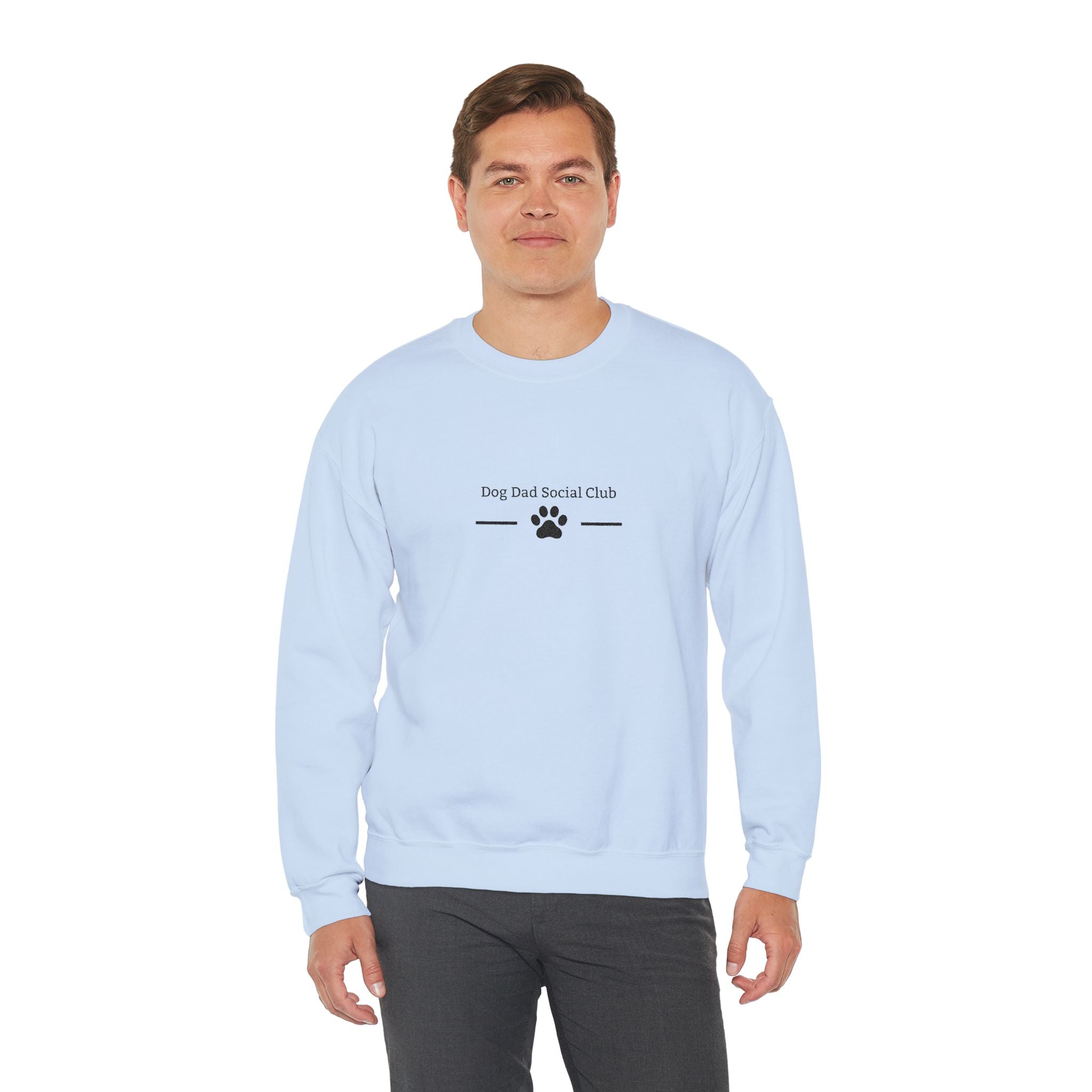 Dog Dad Sweatshirt — 'Dog Dad Sorta, Pet Dad' Paw Print Crewneck