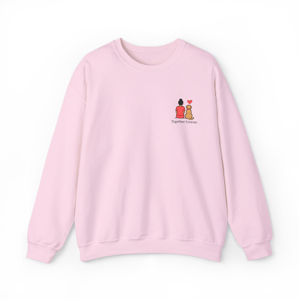 Crewneck Sweatshirt — 'Friends & Food' Cute Mini Illustration