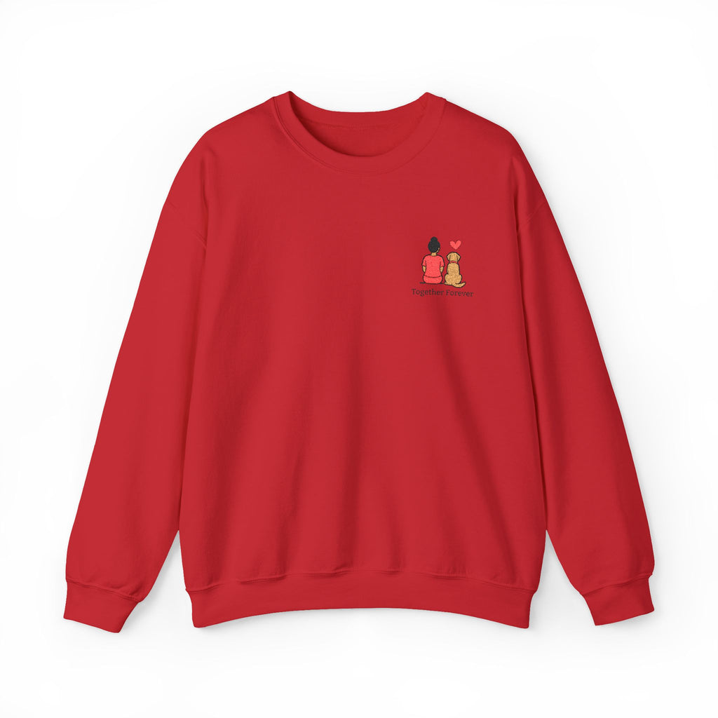 Crewneck Sweatshirt — 'Friends & Food' Cute Mini Illustration