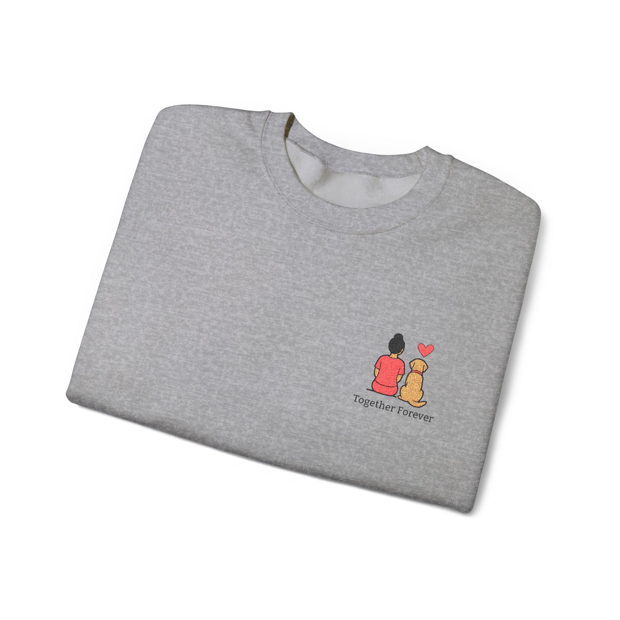 Crewneck Sweatshirt — 'Friends & Food' Cute Mini Illustration