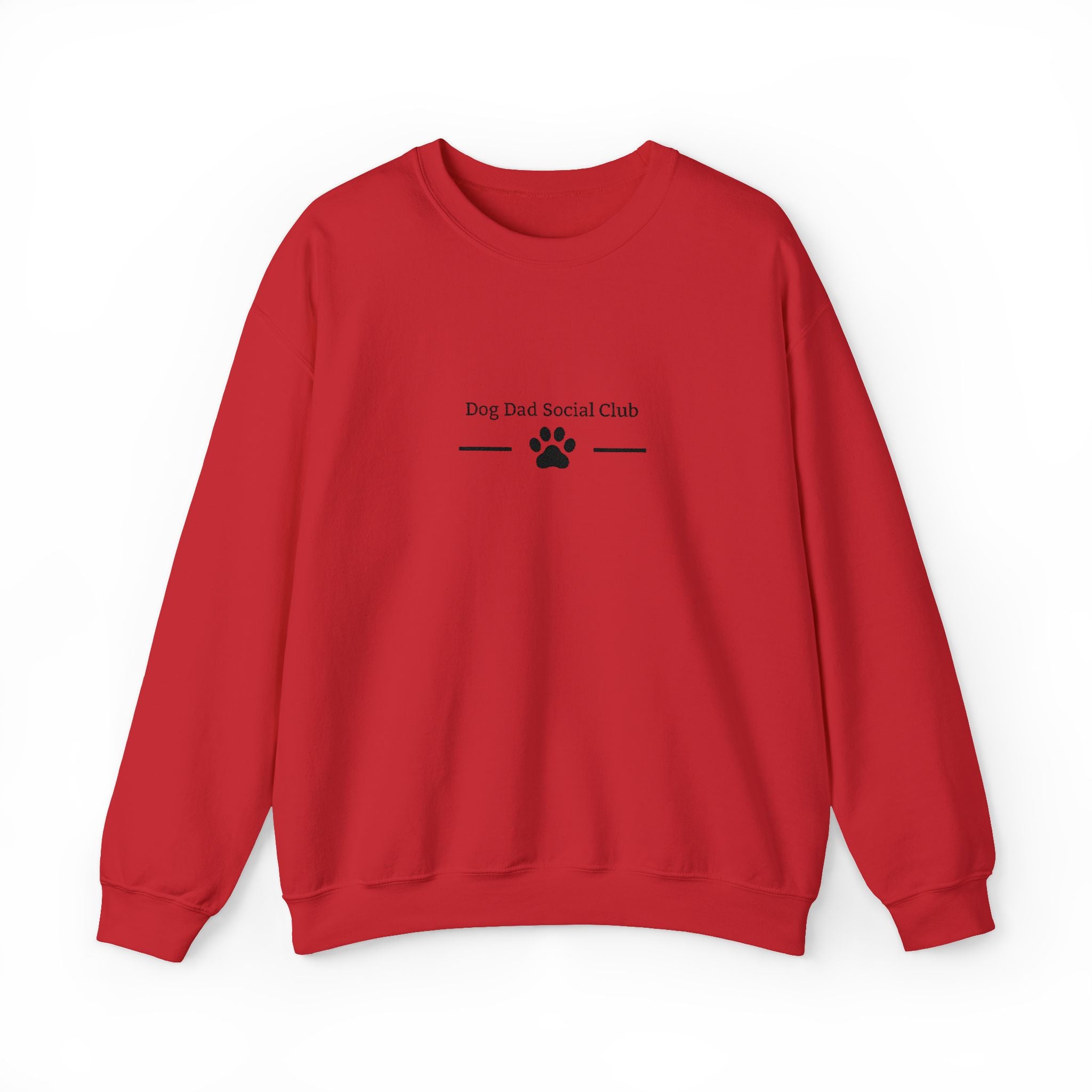 Dog Dad Sweatshirt — 'Dog Dad Sorta, Pet Dad' Paw Print Crewneck