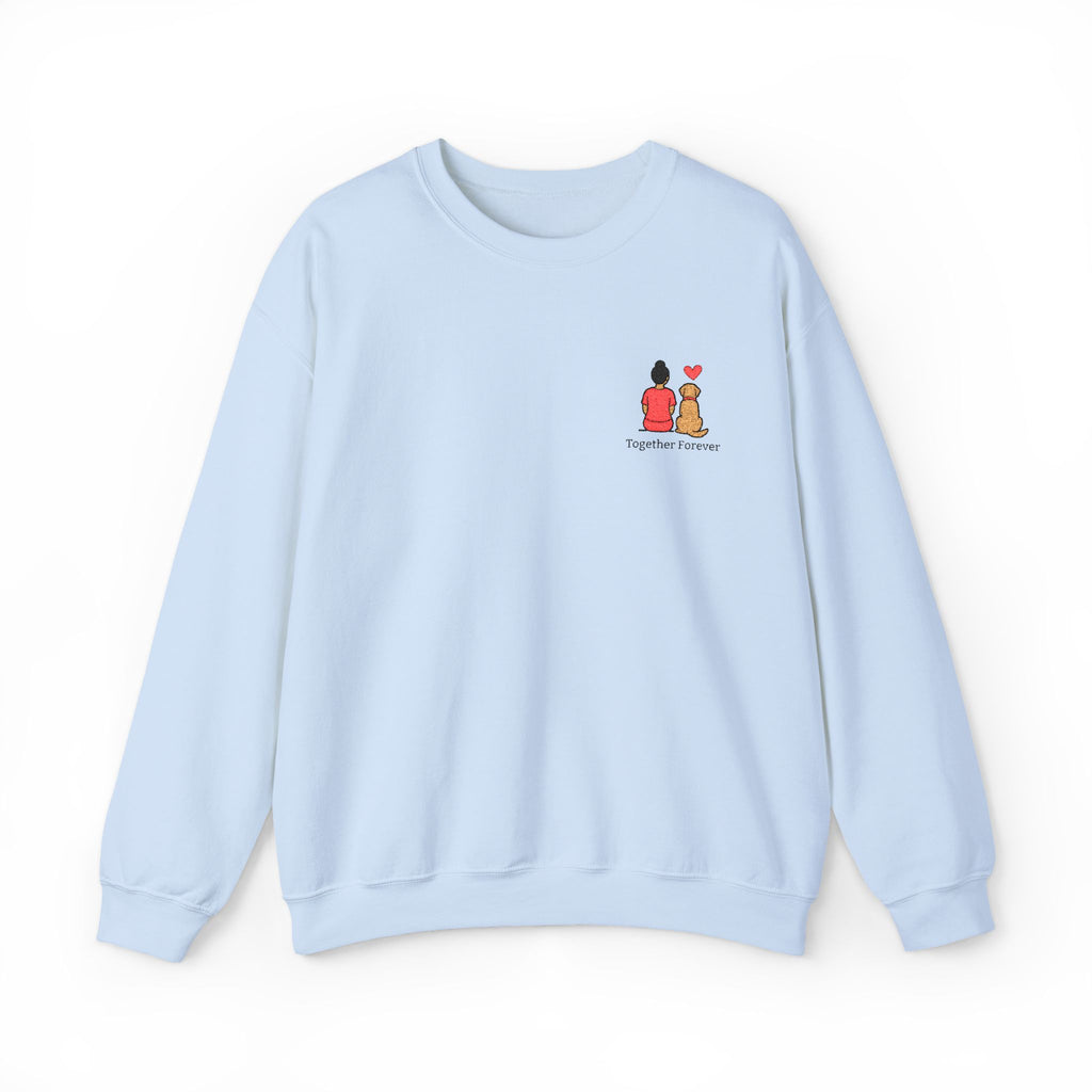 Crewneck Sweatshirt — 'Friends & Food' Cute Mini Illustration