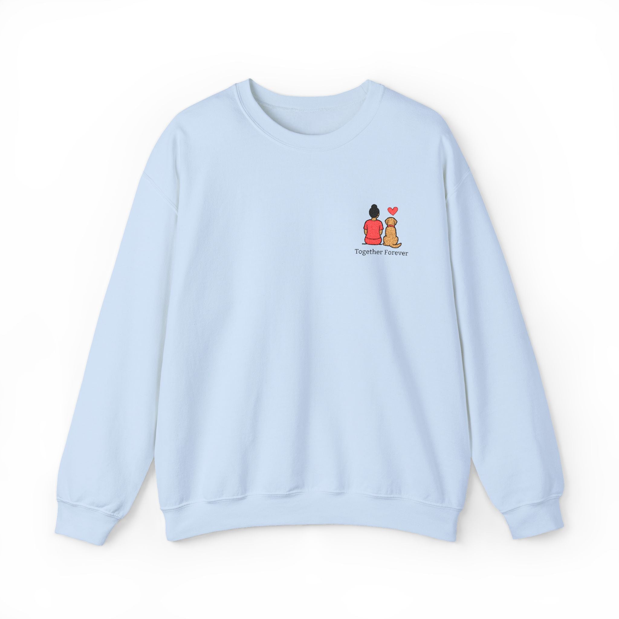 Crewneck Sweatshirt — 'Friends & Food' Cute Mini Illustration