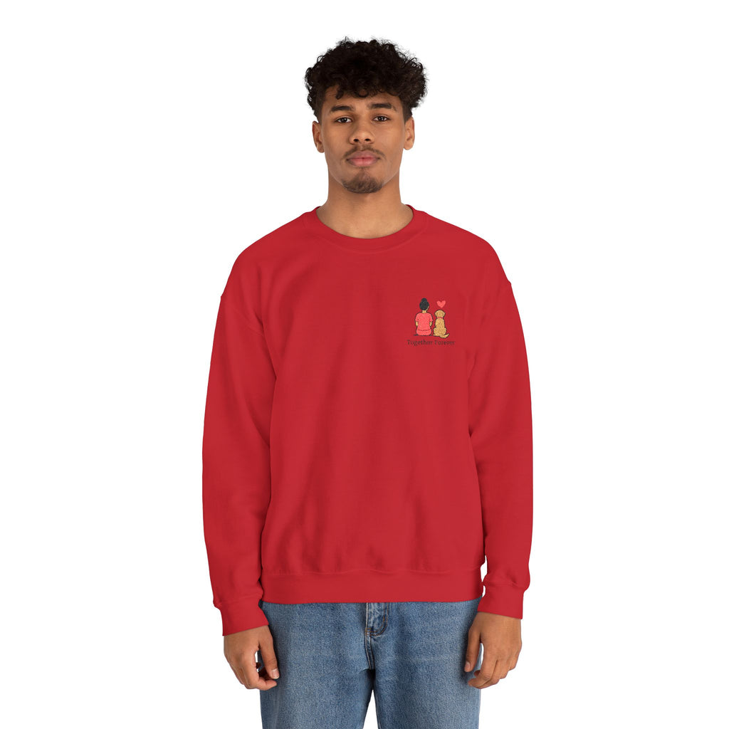 Crewneck Sweatshirt — 'Friends & Food' Cute Mini Illustration