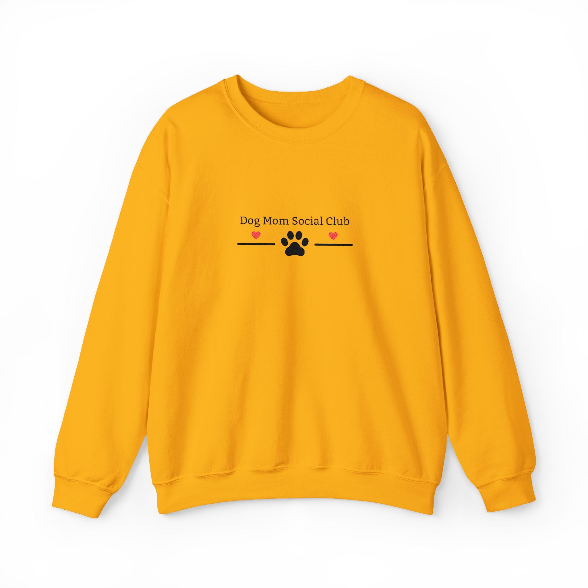 Dog Mom Social Club sweatshirt | Paw print, hearts, minimalist dog lover design