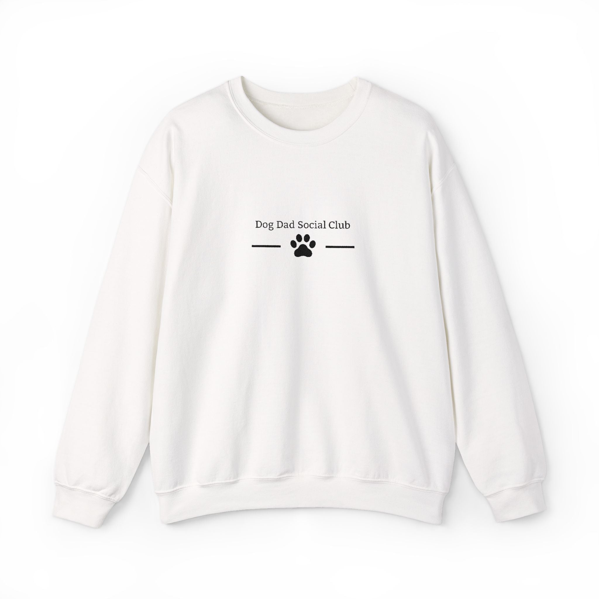 Dog Dad Sweatshirt — 'Dog Dad Sorta, Pet Dad' Paw Print Crewneck