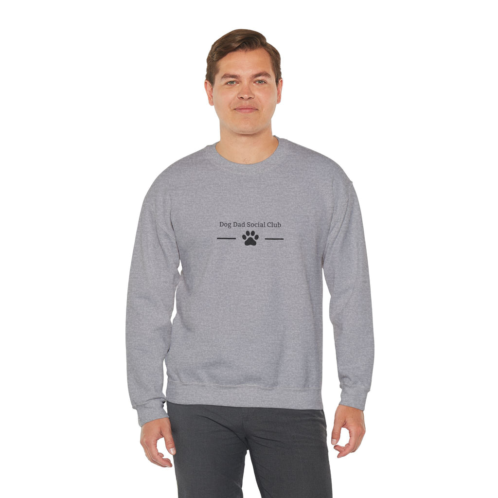 Dog Dad Sweatshirt — 'Dog Dad Sorta, Pet Dad' Paw Print Crewneck