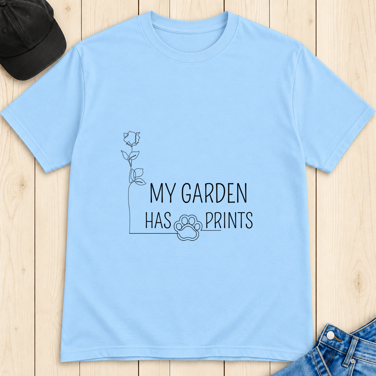 My Garden Has Paw Prints T-Shirt