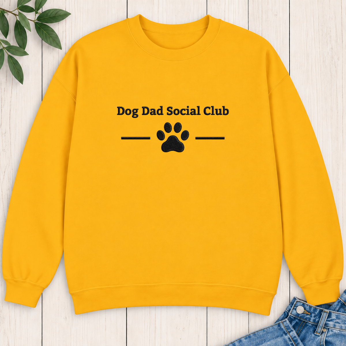 Dog Dad Social Club Embroidered Sweatshirt