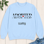 Personalized Adopted Pet Sweatshirt – From Shelter to Family