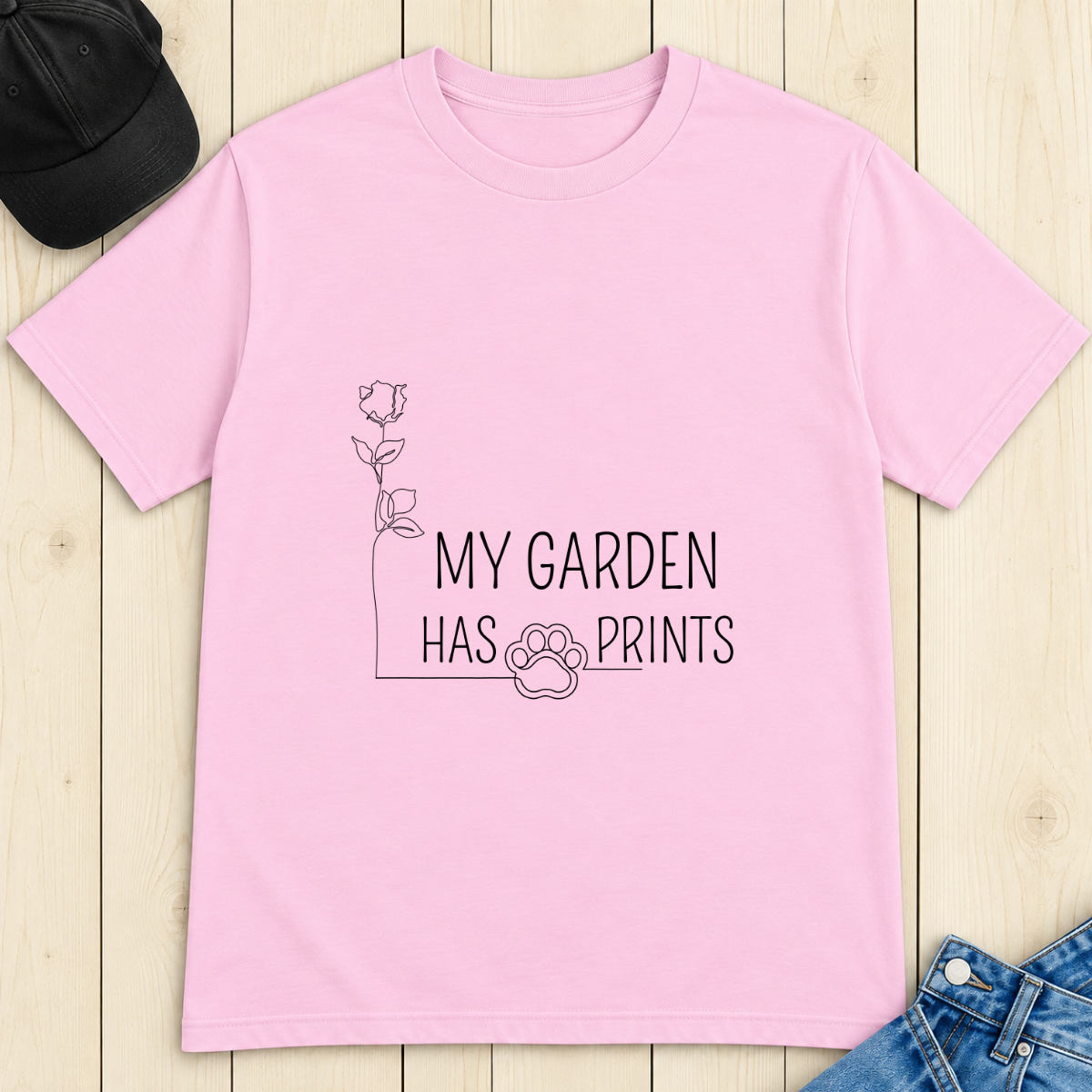 My Garden Has Paw Prints T-Shirt