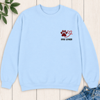 Dog Lover Paw Embroidered Sweatshirt