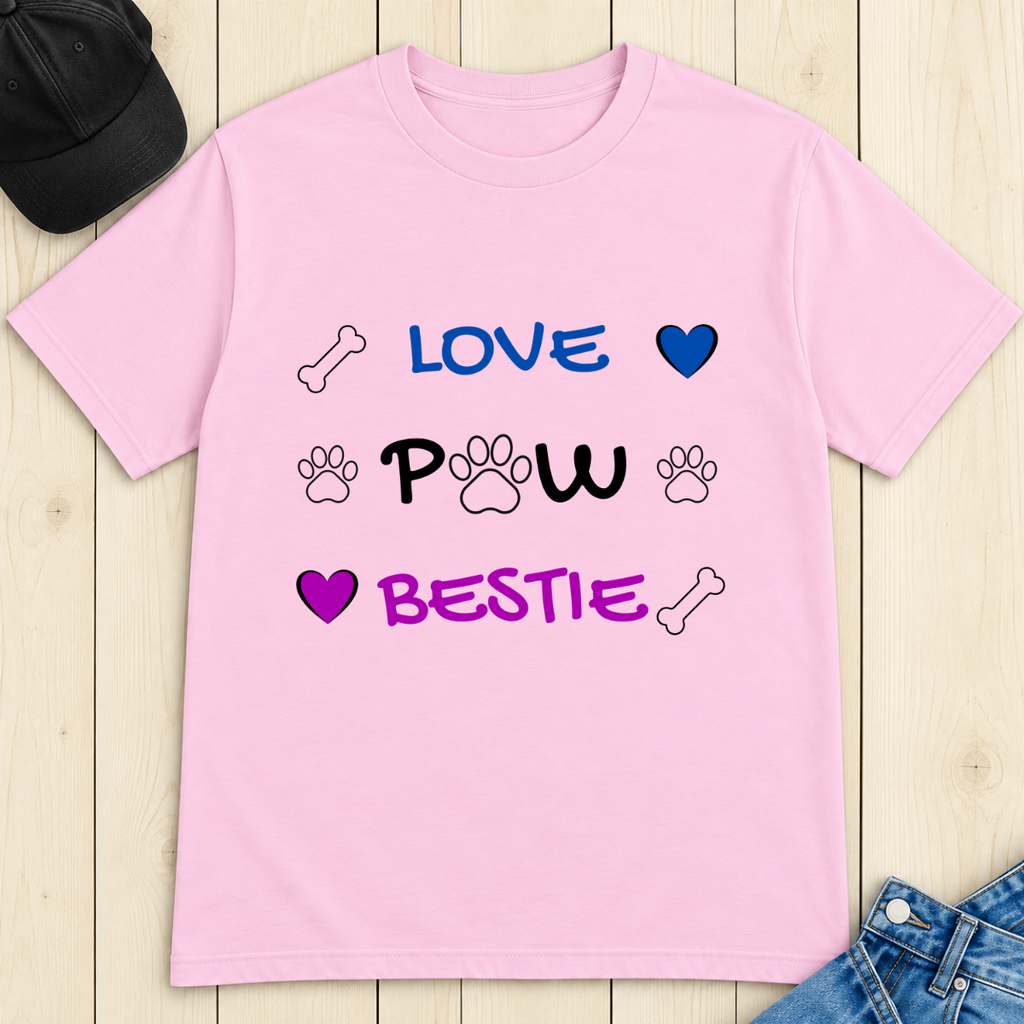 Love Paw Bestie T-Shirt