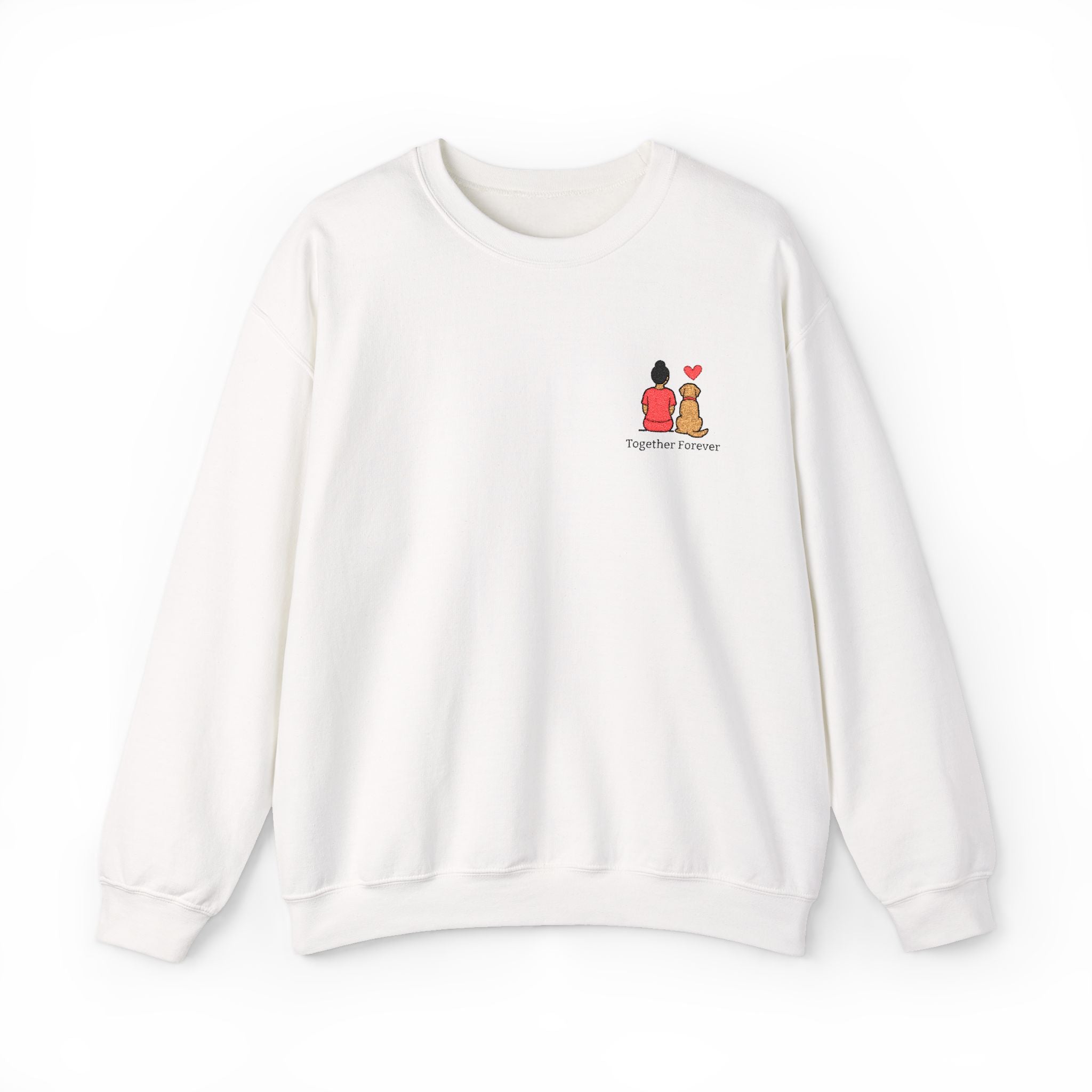 Crewneck Sweatshirt — 'Friends & Food' Cute Mini Illustration