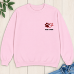 Dog Lover Paw Embroidered Sweatshirt