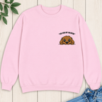 Peeking Dog Embroidered Sweatshirt