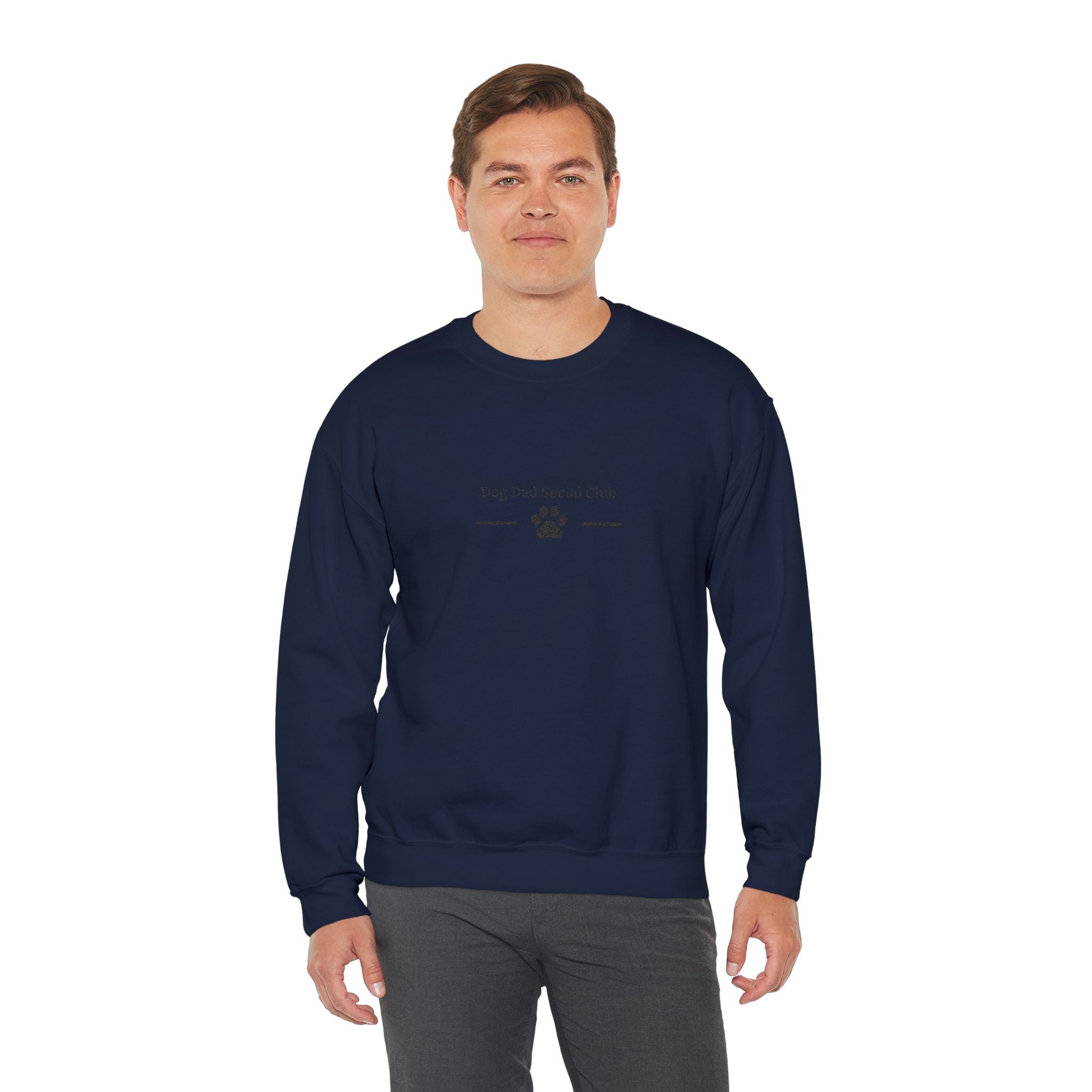 Dog Dad Sweatshirt — 'Dog Dad Sorta, Pet Dad' Paw Print Crewneck