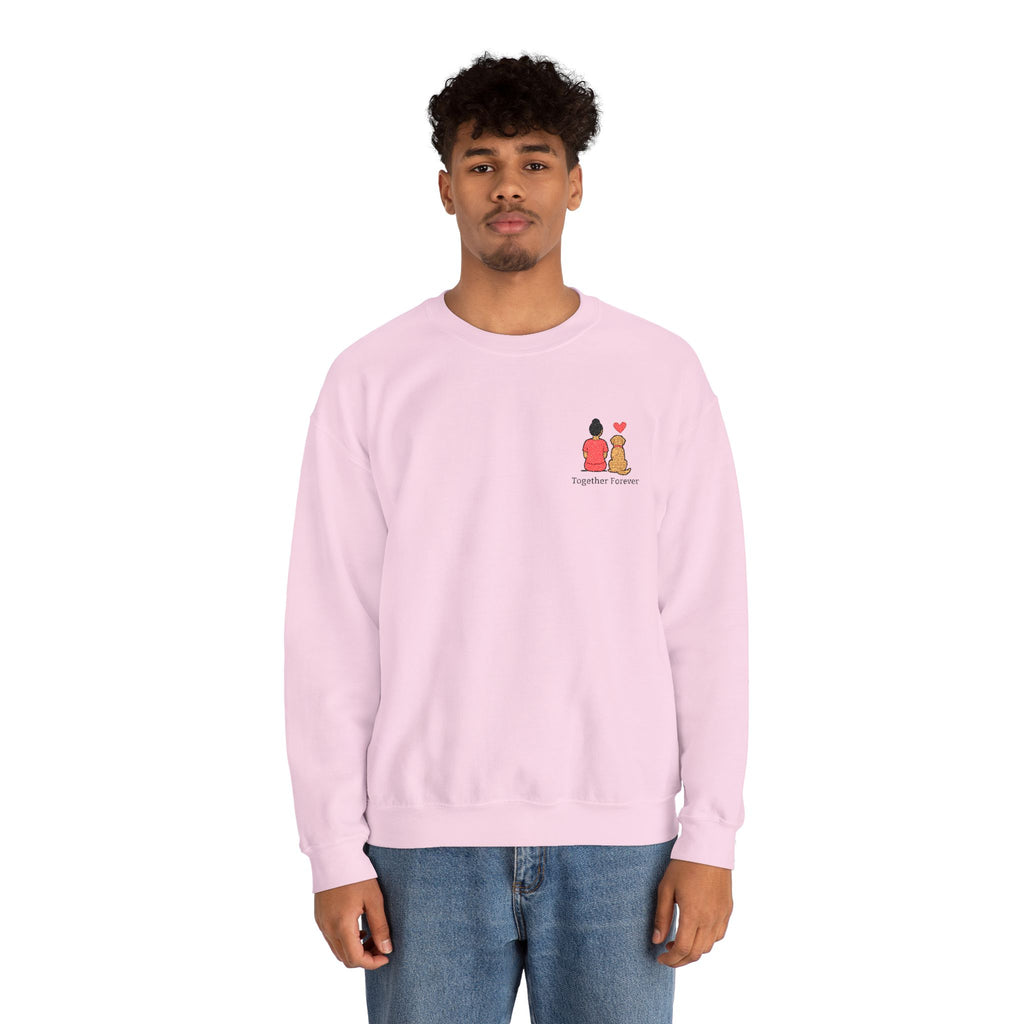 Crewneck Sweatshirt — 'Friends & Food' Cute Mini Illustration