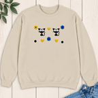 Cute Cat Embroidered Sweatshirt