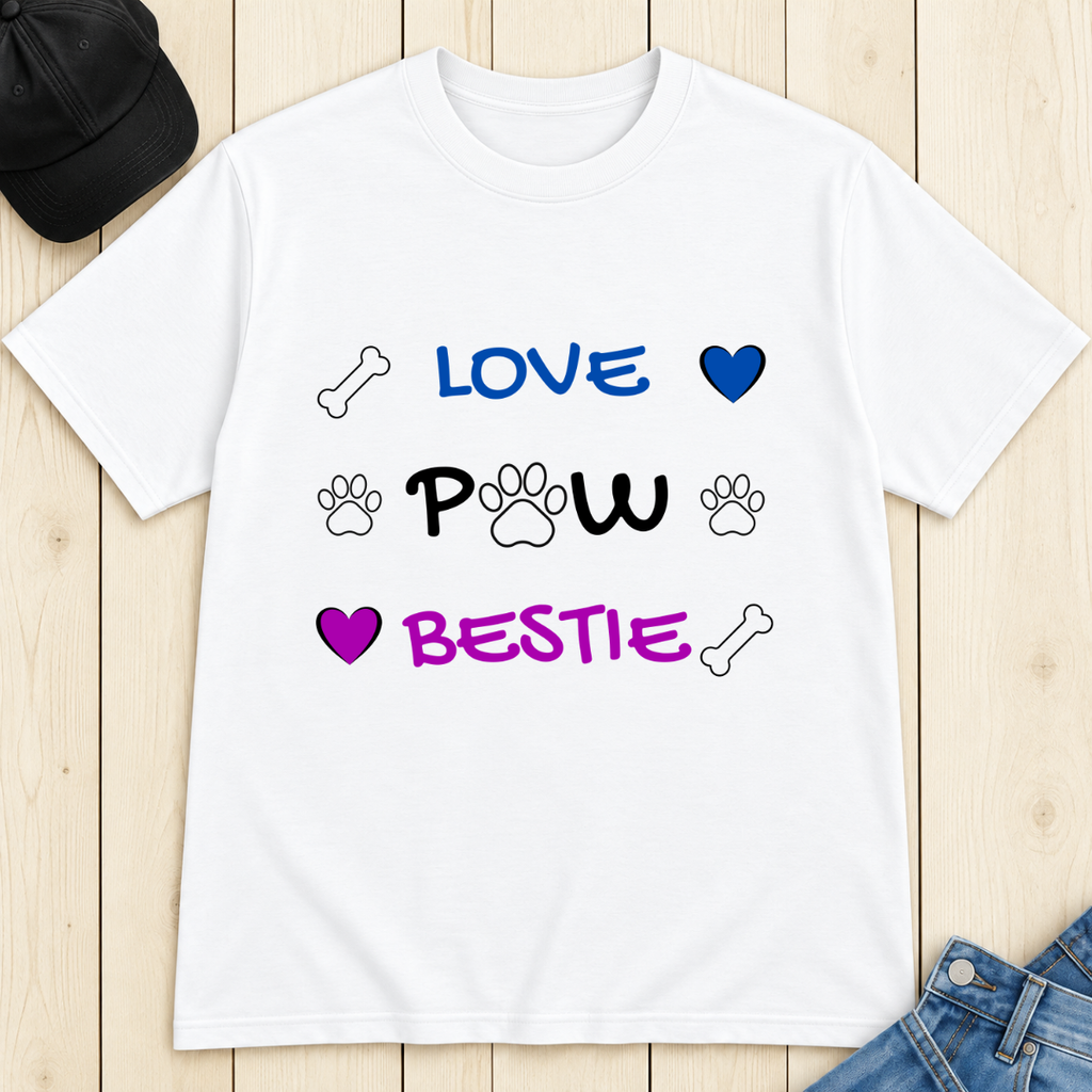 Love Paw Bestie T-Shirt