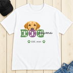 Personalized Dog Mama T-Shirt – Custom Year
