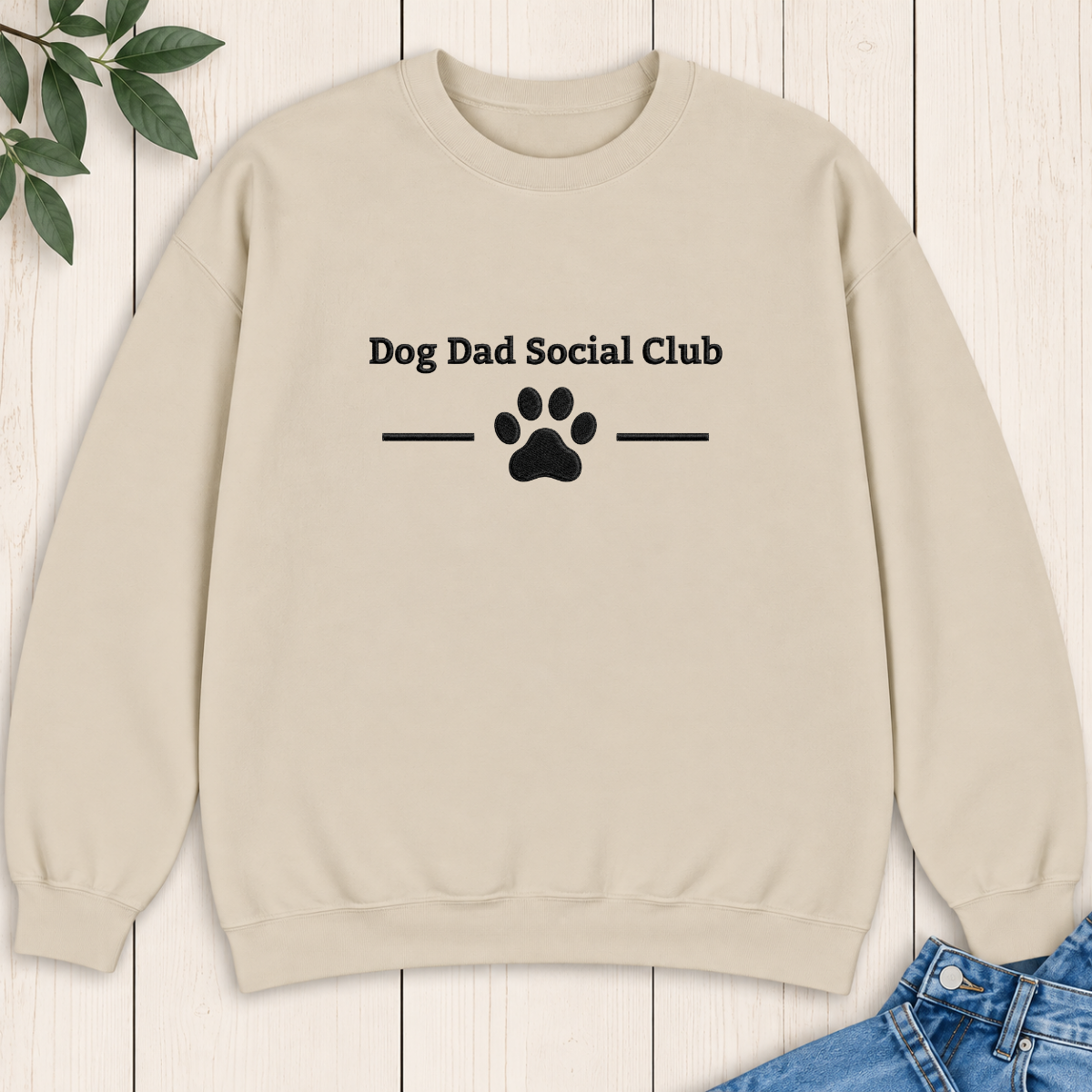Dog Dad Social Club Embroidered Sweatshirt