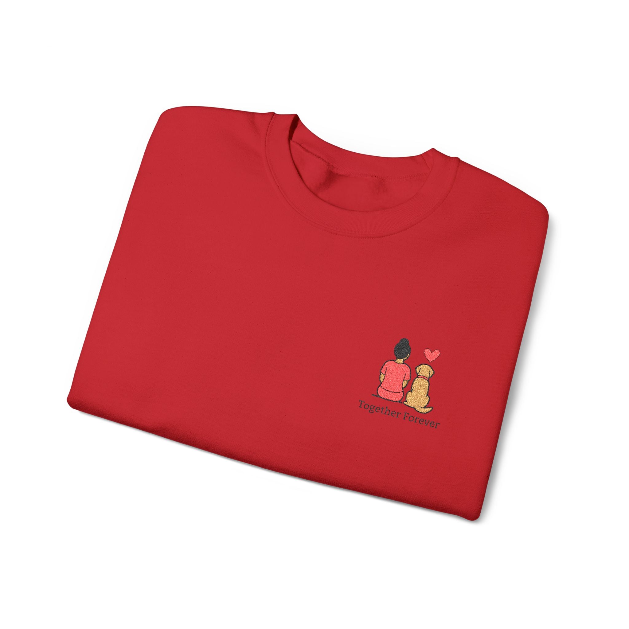 Crewneck Sweatshirt — 'Friends & Food' Cute Mini Illustration