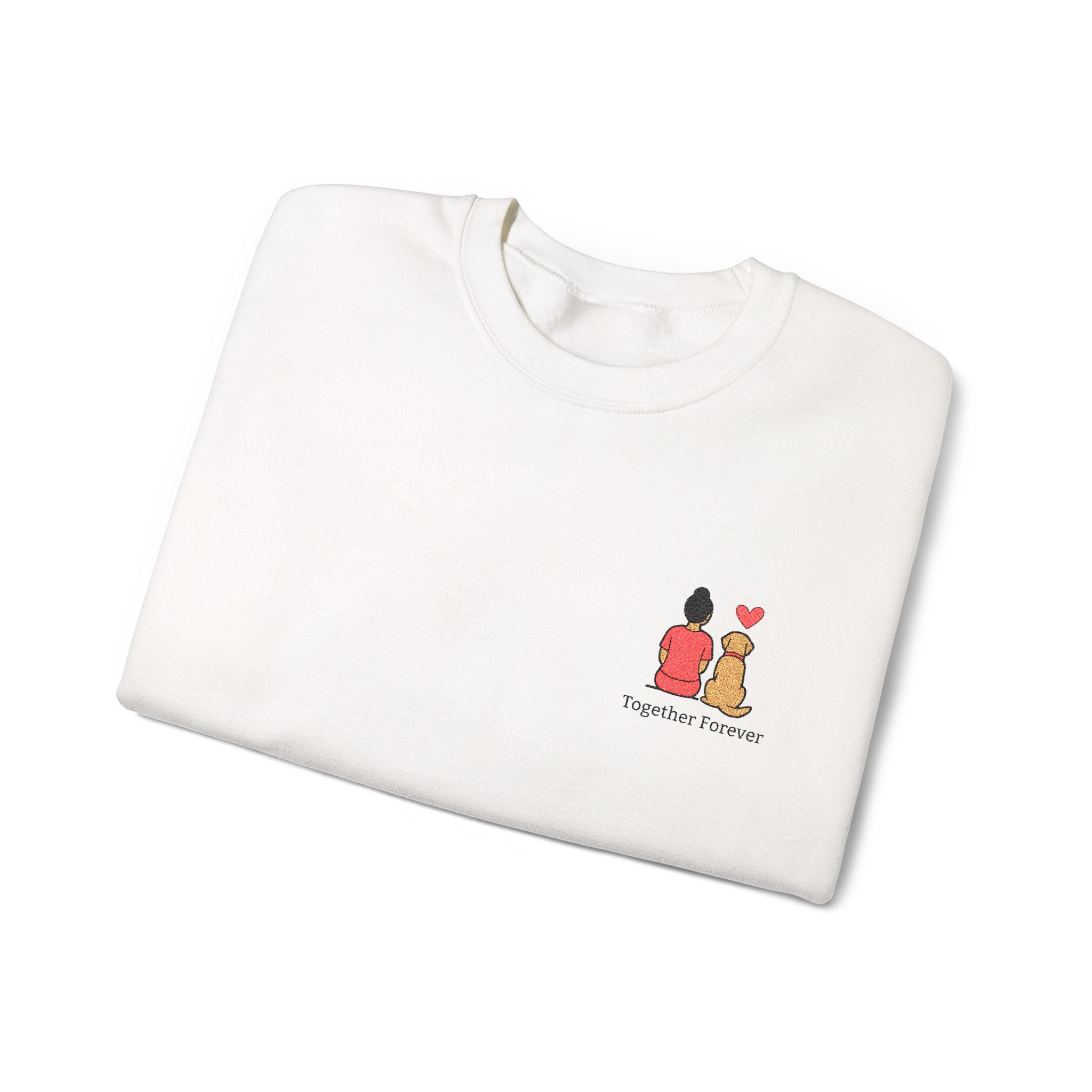 Crewneck Sweatshirt — 'Friends & Food' Cute Mini Illustration