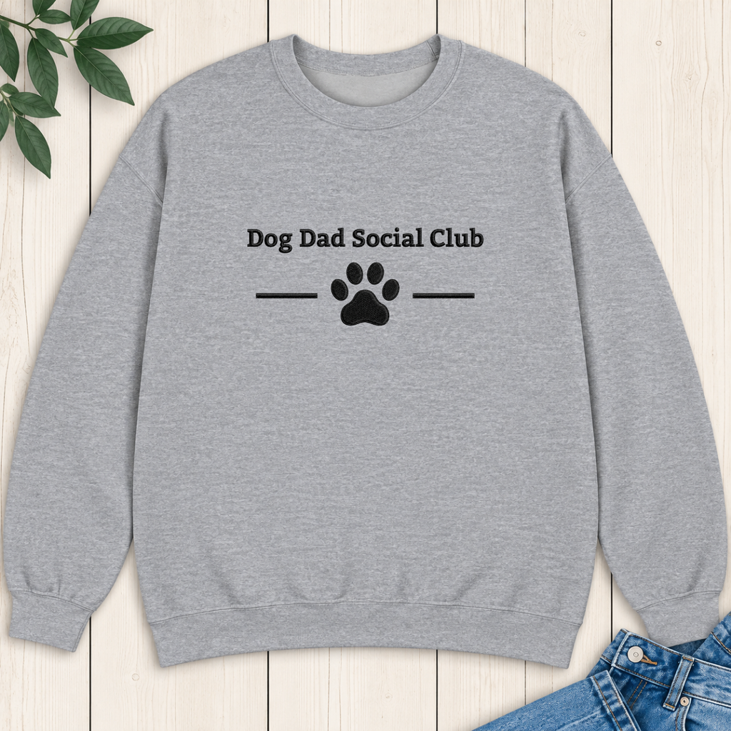 Dog Dad Social Club Embroidered Sweatshirt