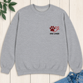 Dog Lover Paw Embroidered Sweatshirt