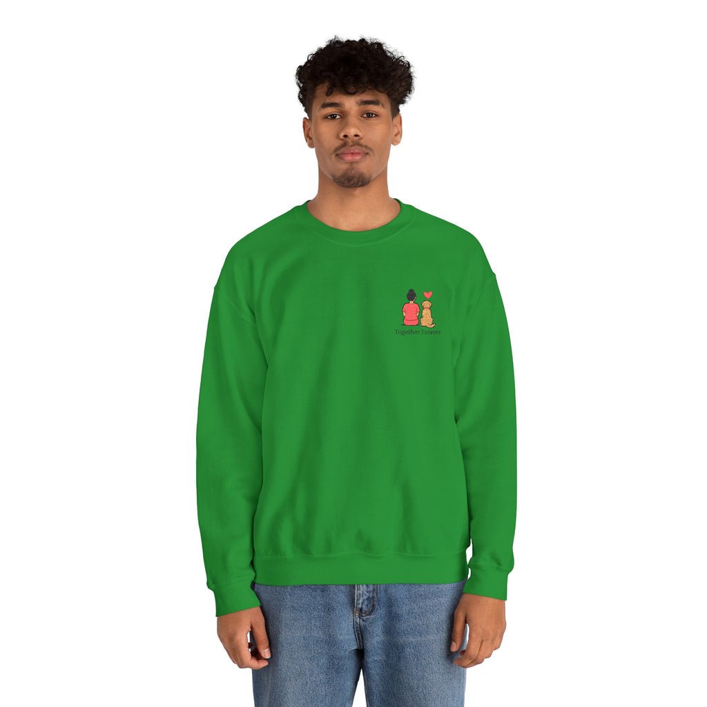 Crewneck Sweatshirt — 'Friends & Food' Cute Mini Illustration