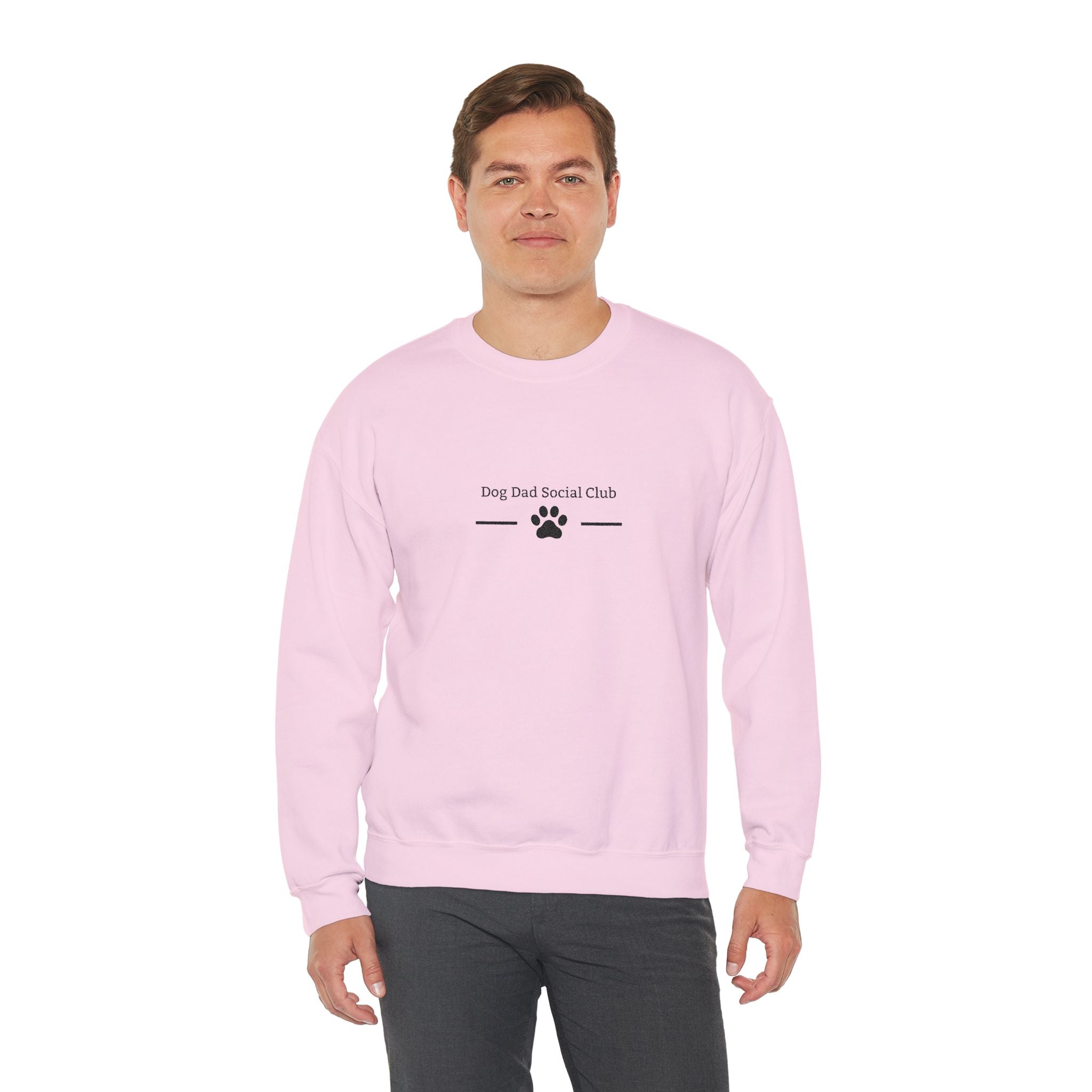 Dog Dad Sweatshirt — 'Dog Dad Sorta, Pet Dad' Paw Print Crewneck