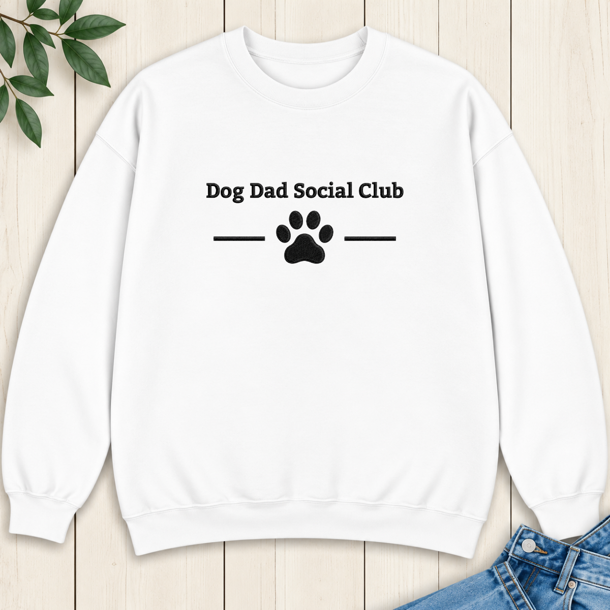 Dog Dad Social Club Embroidered Sweatshirt