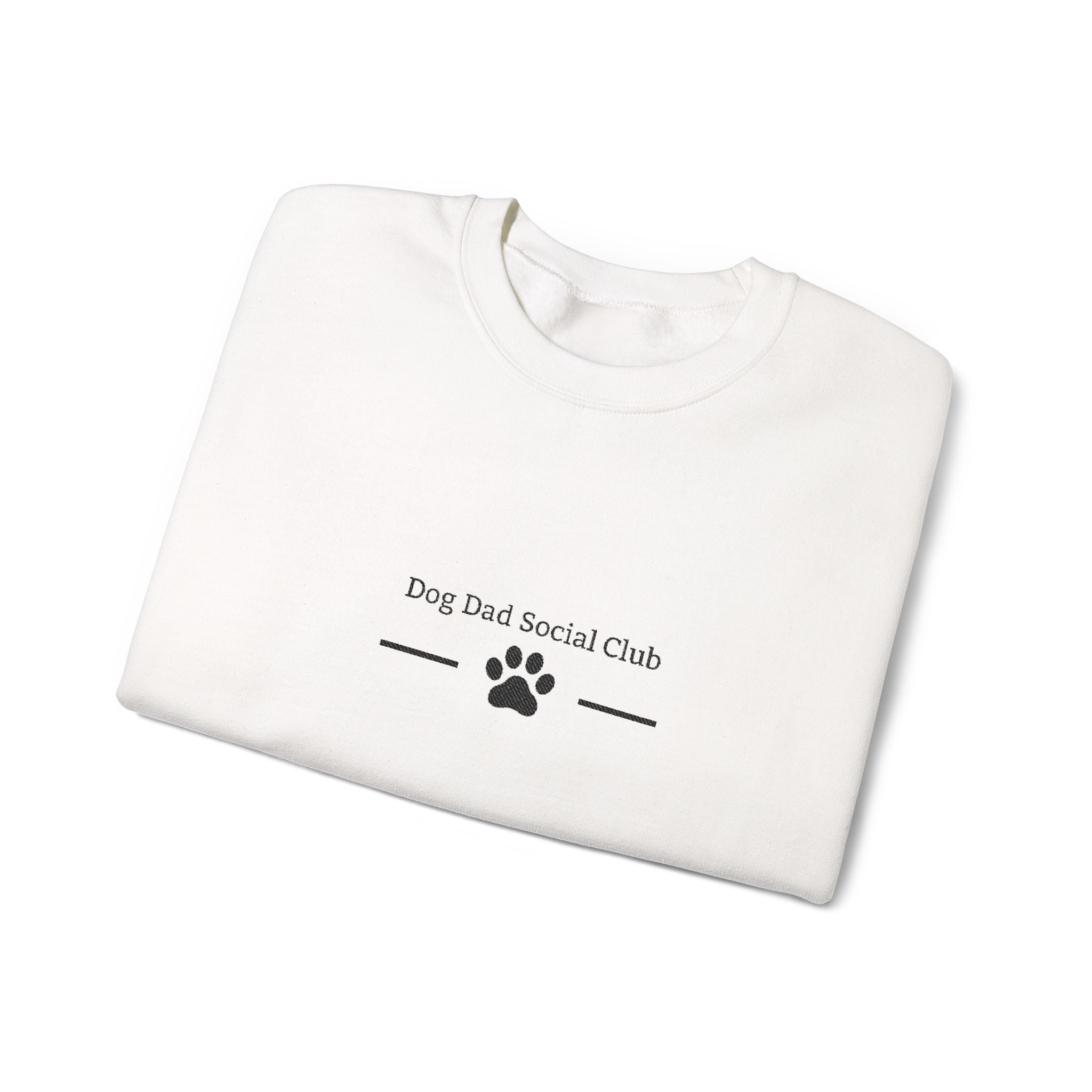 Dog Dad Sweatshirt — 'Dog Dad Sorta, Pet Dad' Paw Print Crewneck