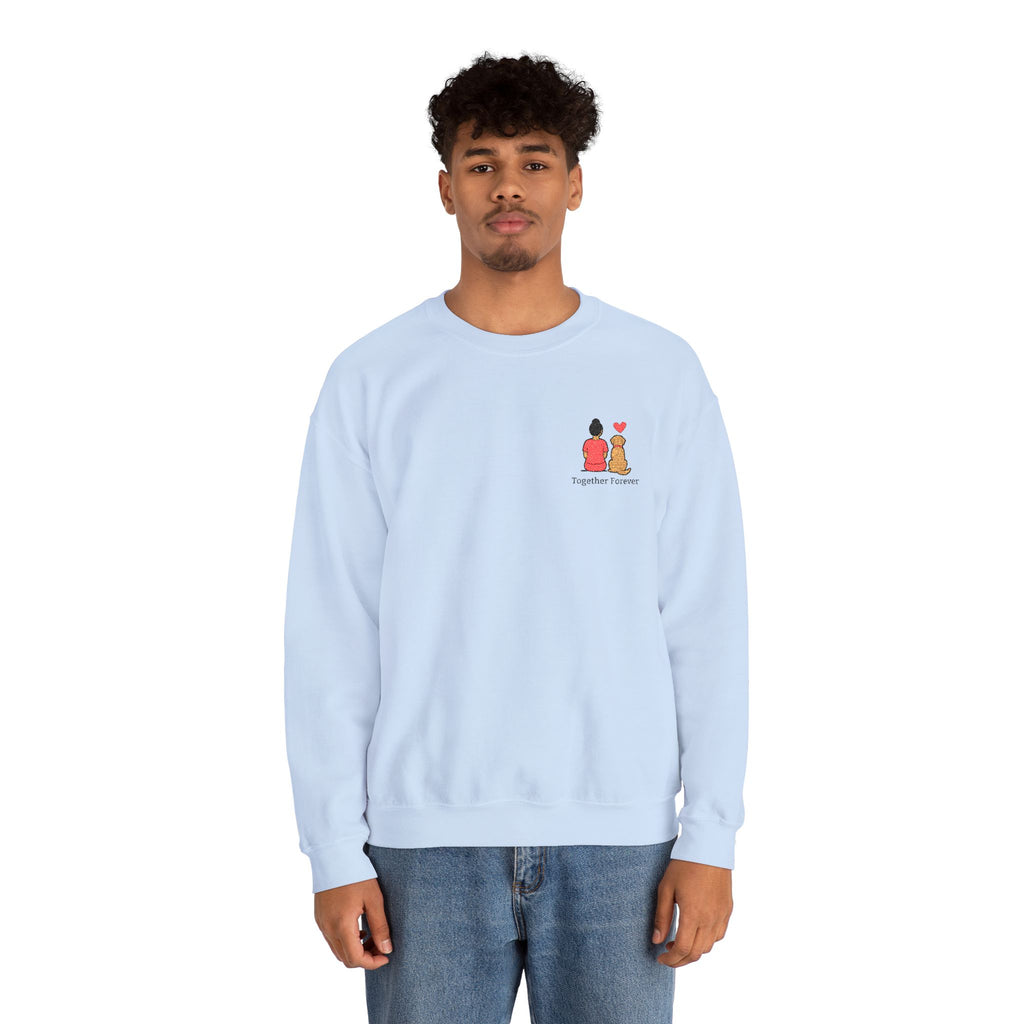 Crewneck Sweatshirt — 'Friends & Food' Cute Mini Illustration