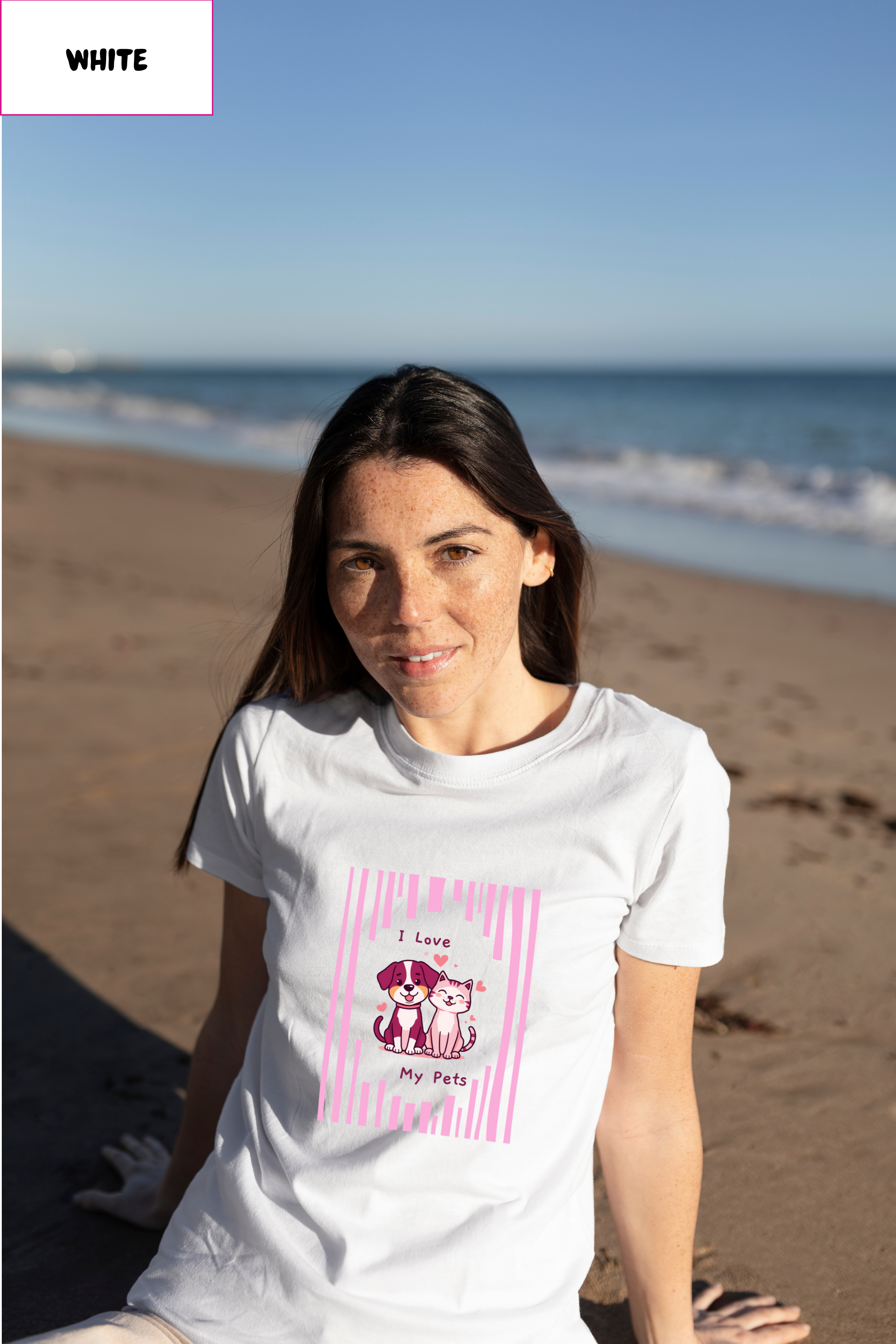 Pet Love T-Shirt — "I Love My Pets" Cute Cat & Dog Graphic Tee, Gift for Pet Owners