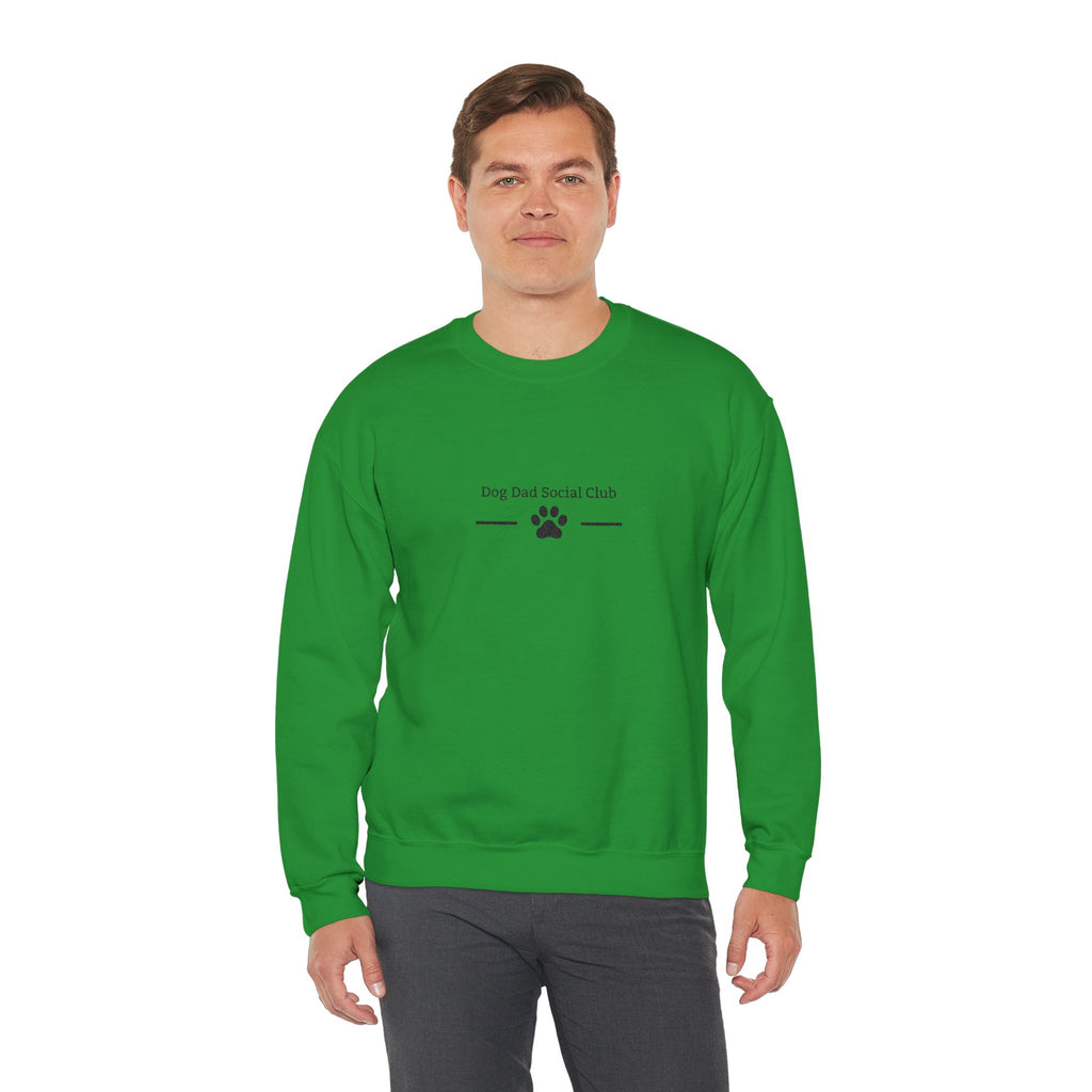 Dog Dad Sweatshirt — 'Dog Dad Sorta, Pet Dad' Paw Print Crewneck