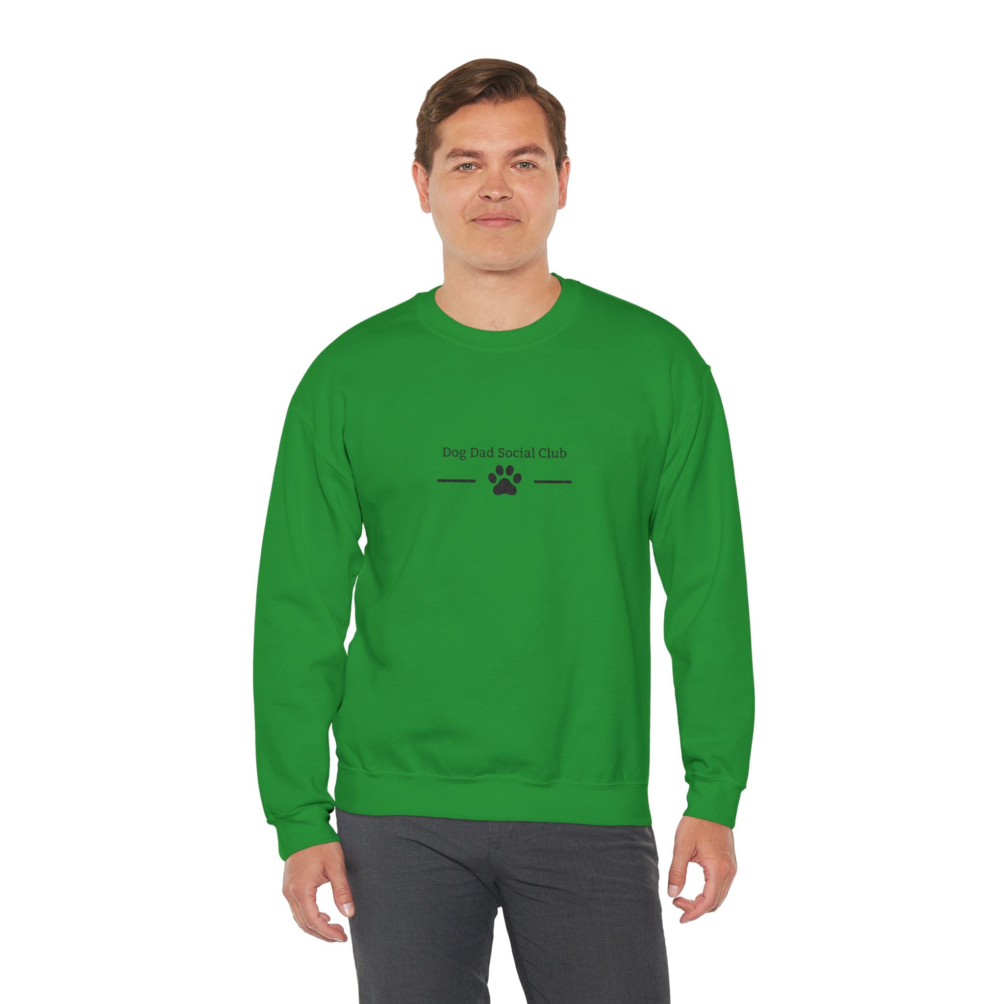 Dog Dad Sweatshirt — 'Dog Dad Sorta, Pet Dad' Paw Print Crewneck