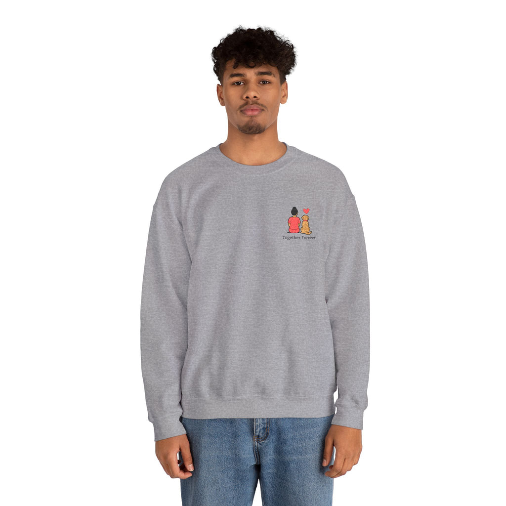 Crewneck Sweatshirt — 'Friends & Food' Cute Mini Illustration